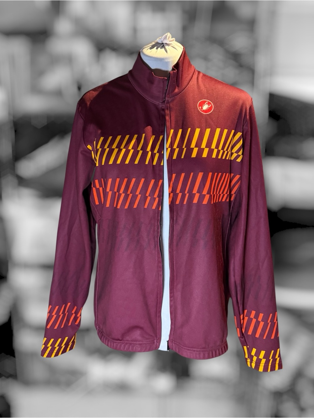 Castelli Men’s Burgundy Bike Jersey - 2X